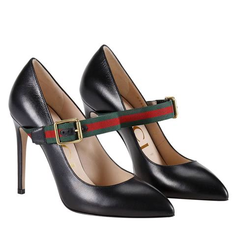 authentic gucci studded black pumps|Gucci stiletto heel pumps.